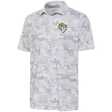 Men's Antigua White Los Angeles Rams Collide Polo