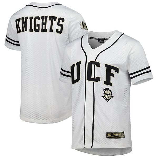 Men's Colosseum White UCF Knights Free Spirited Mesh Button-Up Baseball ...