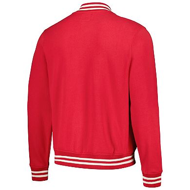 Men's '47 Red St. Louis Cardinals Wax Pack Pro Camden Full-Zip Track Jacket