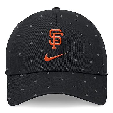 Men's Nike  Black San Francisco Giants Primetime Print Club Adjustable Hat