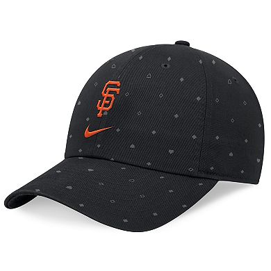 Men's Nike  Black San Francisco Giants Primetime Print Club Adjustable Hat
