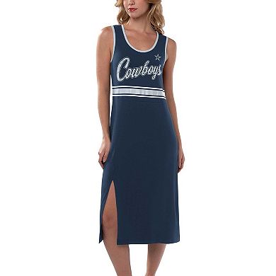 Women's G-III 4Her by Carl Banks Navy Dallas Cowboys Main Field Maxi Dress