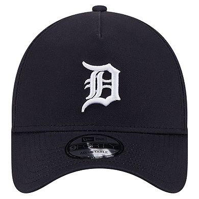 Men's New Era Navy Detroit Tigers Team Color A-Frame 9FORTY Adjustable Hat