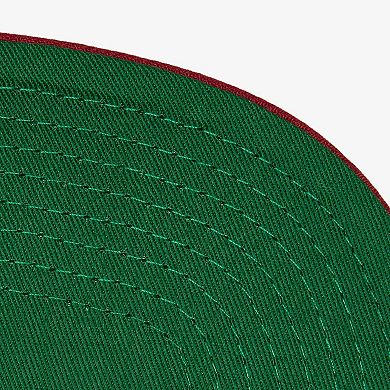 Men's Mitchell & Ness White/Red Miami Heat Waverunner Snapback Hat