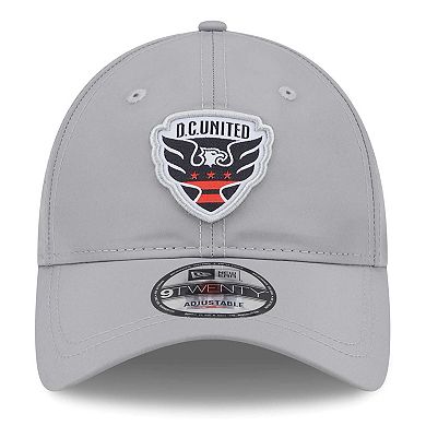 Men's New Era Gray D.C. United Active 9TWENTY Adjustable Hat