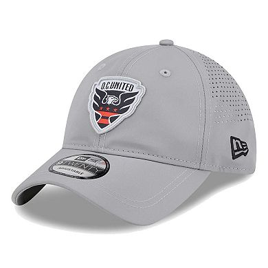 Men's New Era Gray D.C. United Active 9TWENTY Adjustable Hat