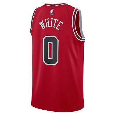 Unisex Nike Coby White Red Chicago Bulls Swingman Jersey - Icon Edition