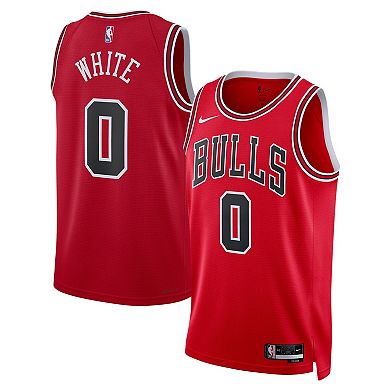 Unisex Nike Coby White Red Chicago Bulls Swingman Jersey - Icon Edition