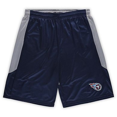 Men's Fanatics Navy Tennessee Titans Big & Tall Team Logo Shorts
