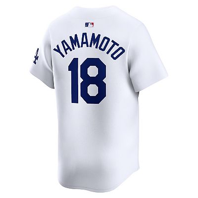Men's Nike Yoshinobu Yamamoto White Los Angeles Dodgers Home