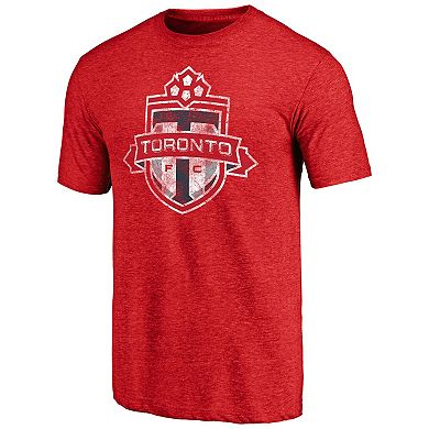 Men's Fanatics Branded Heather Red Toronto FC Vintage T-Shirt