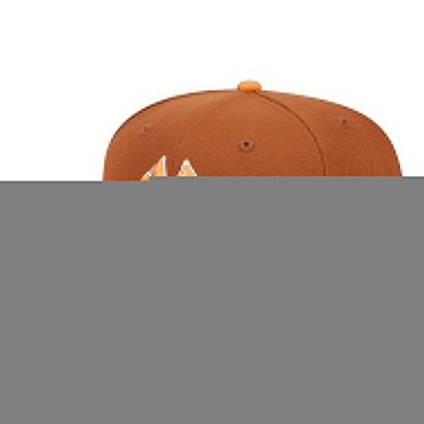 Men's New Era Brown/Orange New York Yankees Spring Color Basic Two-Tone 59FIFTY Fitted Hat