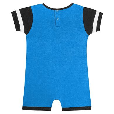 Newborn & Infant Fanatics Branded Blue Miami Marlins Fast Pitch Romper