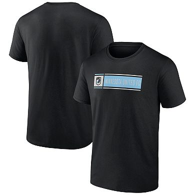 Men's Fanatics Branded Black Minnesota United FC Block T-Shirt