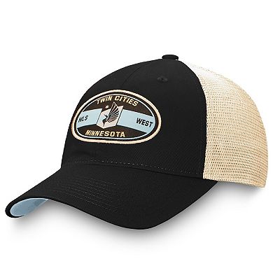 Men's Fanatics Branded Black Minnesota United FC True Classic Trucker Adjustable Hat