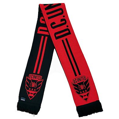 Red D.C. United Red 'N Black Knit Scarf