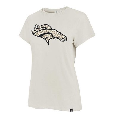 Women's '47 Cream Denver Broncos Panthera Frankie T-Shirt