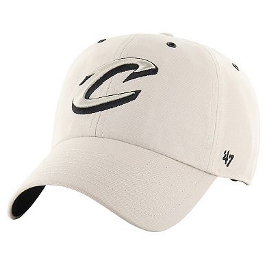 Men's '47 Cream Cleveland Cavaliers Lunar Clean Up Adjustable Hat