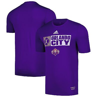 Men's adidas Purple Orlando City SC 2024 Jersey Hook AEROREADY T-Shirt