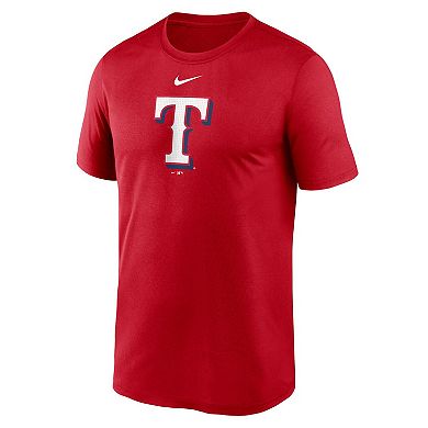 Men's Nike Red Texas Rangers Legend Fuse Large Logo Performance T-Shirt
