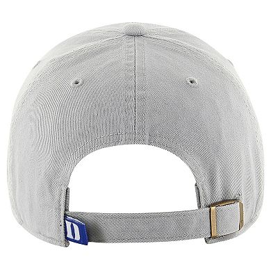 Men's '47 Gray Duke Blue Devils Clean Up Adjustable Hat