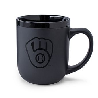 WinCraft Milwaukee Brewers 17oz. Black Tonal Ceramic Mug