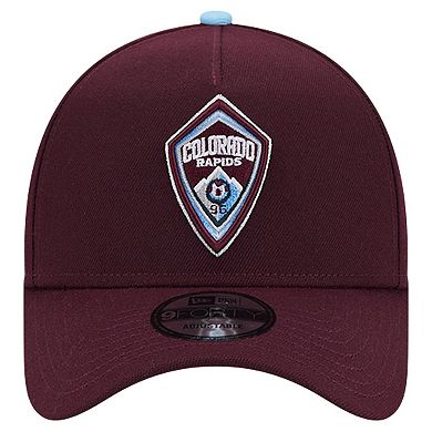 Men's New Era Burgundy Colorado Rapids 2024 Kick Off Collection 9FORTY A-Frame Adjustable Hat