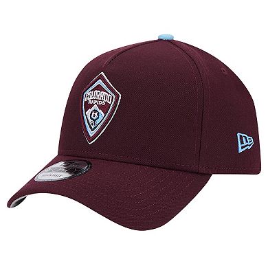 Men's New Era Burgundy Colorado Rapids 2024 Kick Off Collection 9FORTY A-Frame Adjustable Hat