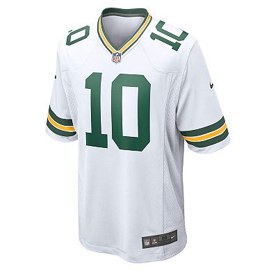 Men's Nike Jordan Love White Green Bay Packers Game Jersey