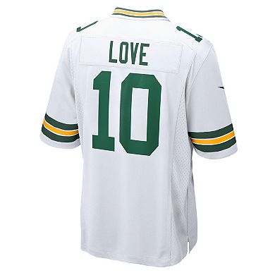 Men's Nike Jordan Love White Green Bay Packers Game Jersey