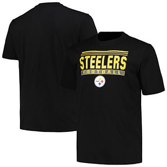 Men's Fanatics Branded Black Pittsburgh Steelers Big & Tall Pop T-Shirt