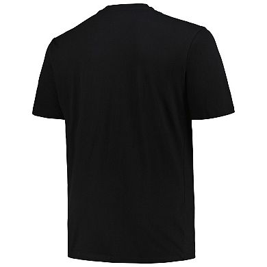Men's Fanatics Branded Black Pittsburgh Steelers Big & Tall Pop T-Shirt
