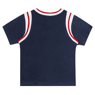 Toddler Fanatics Branded Navy/Gray Boston Red Sox Bases Loaded T-Shirt & Shorts Set
