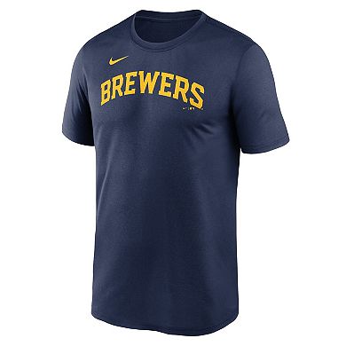 Men's Nike Navy Milwaukee Brewers Fuse Legend T-Shirt