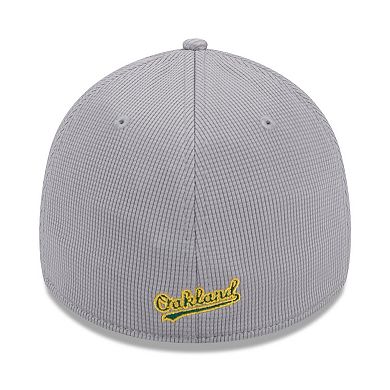 Men's New Era Gray Oakland Athletics Active Pivot 39THIRTY Flex Hat