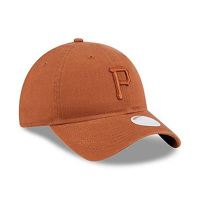 Women's New Era Pittsburgh Pirates Earthy Brown 9TWENTY Adjustable Hat
