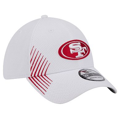 Men's New Era White San Francisco 49ers Active 39THIRTY Flex Hat