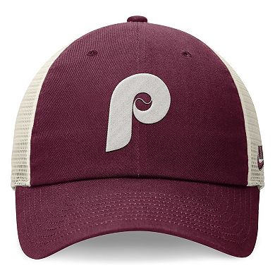 Philadelphia Phillies Cooperstown Collection Youth Baseball Cap - Officially Licensed Maroon Adjustable Hat With Embroidered Logo