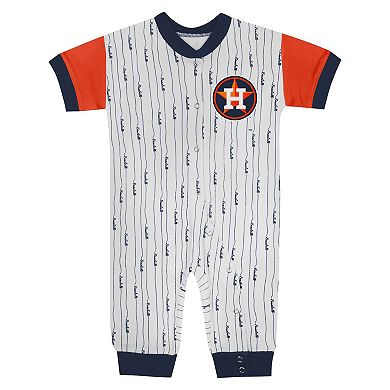 Infant Fanatics Branded White Houston Astros Logo Best Series Full-Snap Jumper