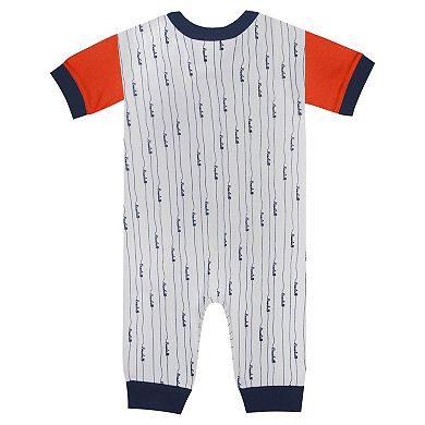 Infant Fanatics Branded White Houston Astros Logo Best Series Full-Snap Jumper
