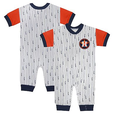 Infant Fanatics Branded White Houston Astros Logo Best Series Full-Snap Jumper