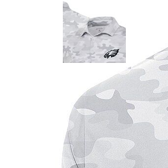 Men's Antigua White Philadelphia Eagles Collide Polo