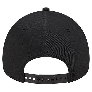 Men's New Era Black Pittsburgh Pirates Team Color A-Frame 9FORTY Adjustable Hat