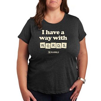 Plus Scrabble Way With Words Graphic Tee by Hasbro