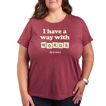 Plus Scrabble Way With Words Graphic Tee by Hasbro