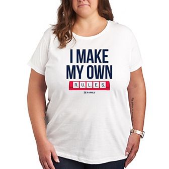 Plus Scrabble Make Own Rules Graphic Tee by Hasbro