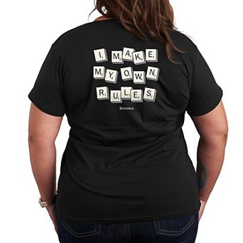 Plus Scrabble Make Own Rules Graphic Tee by Hasbro