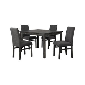 Best Master Furniture Vitalita 5 pc Rectangular Wood Dinette Set