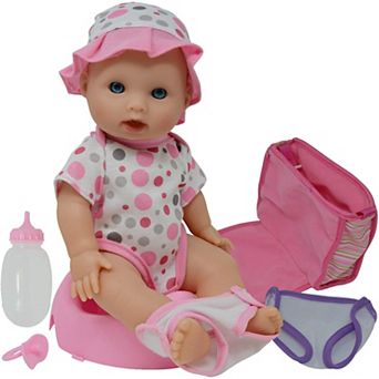 The New York Doll Collection 12 Inch Drink And Wet Potty Training Baby Doll