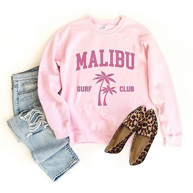 Embroidered Malibu Surf Club 2XL Light Pink